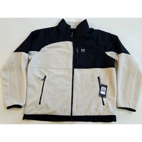 Under Armour Men Mission Boucle Swacket White/Blk 1366091-110 Size 2XL NWT - Picture 1 of 16
